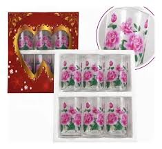 Vaso floreado x6